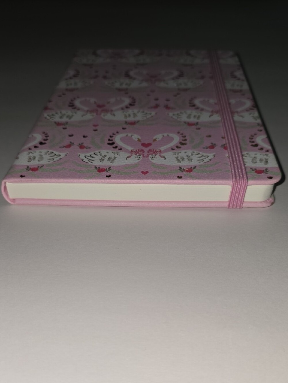 Pink Swan Pattern Hardcover Notebook - Picture 6 of 6